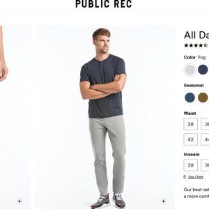 Public Rec Men's All Day Every Day Pant FOG